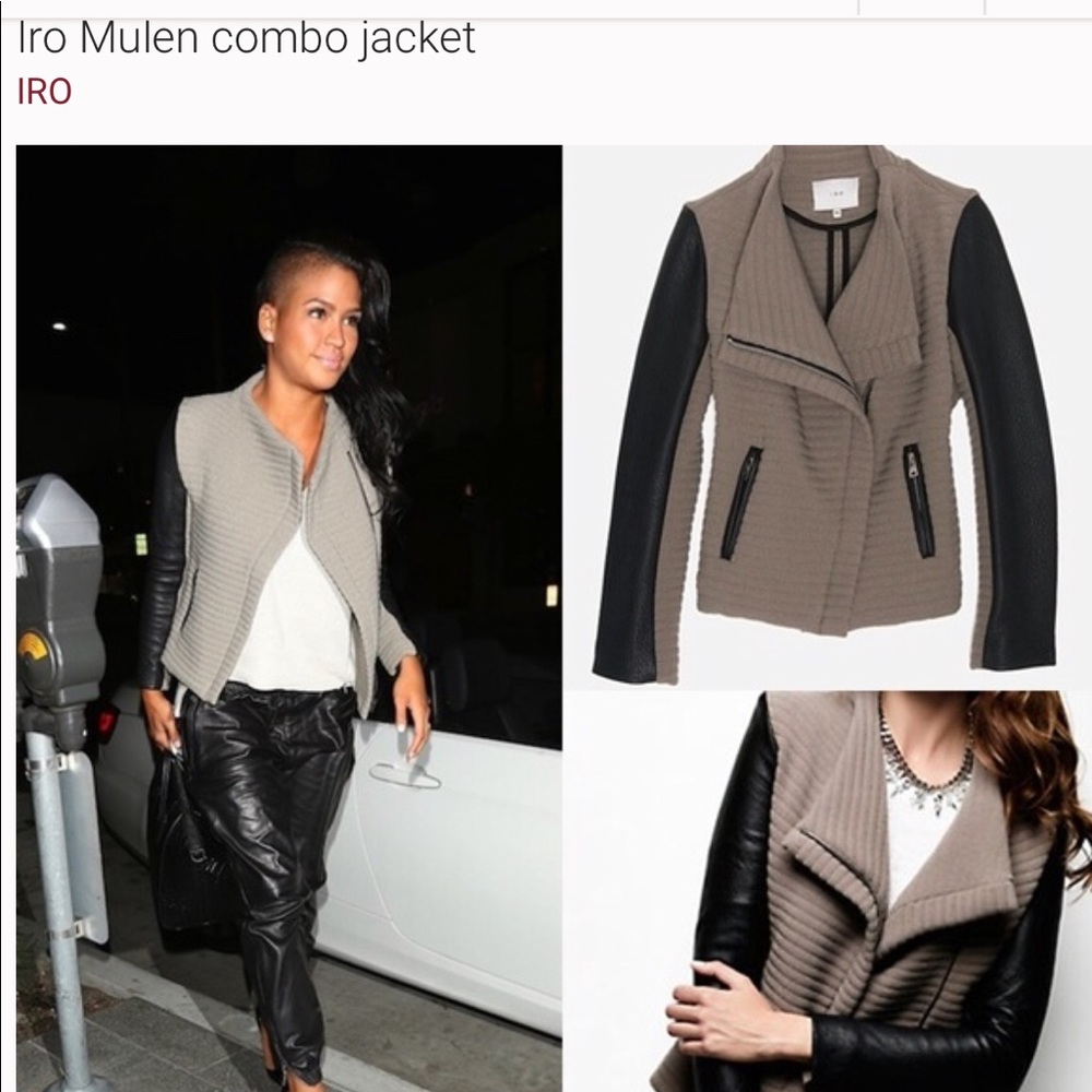 ISO - Iro Mulen ribbed jacket
